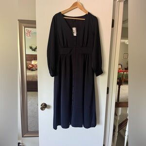 JCrew Navy Empire Waist Dress NWT (size 10)